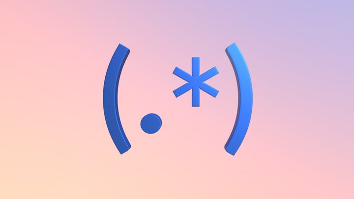 Regex logo – Free 3D Model STL