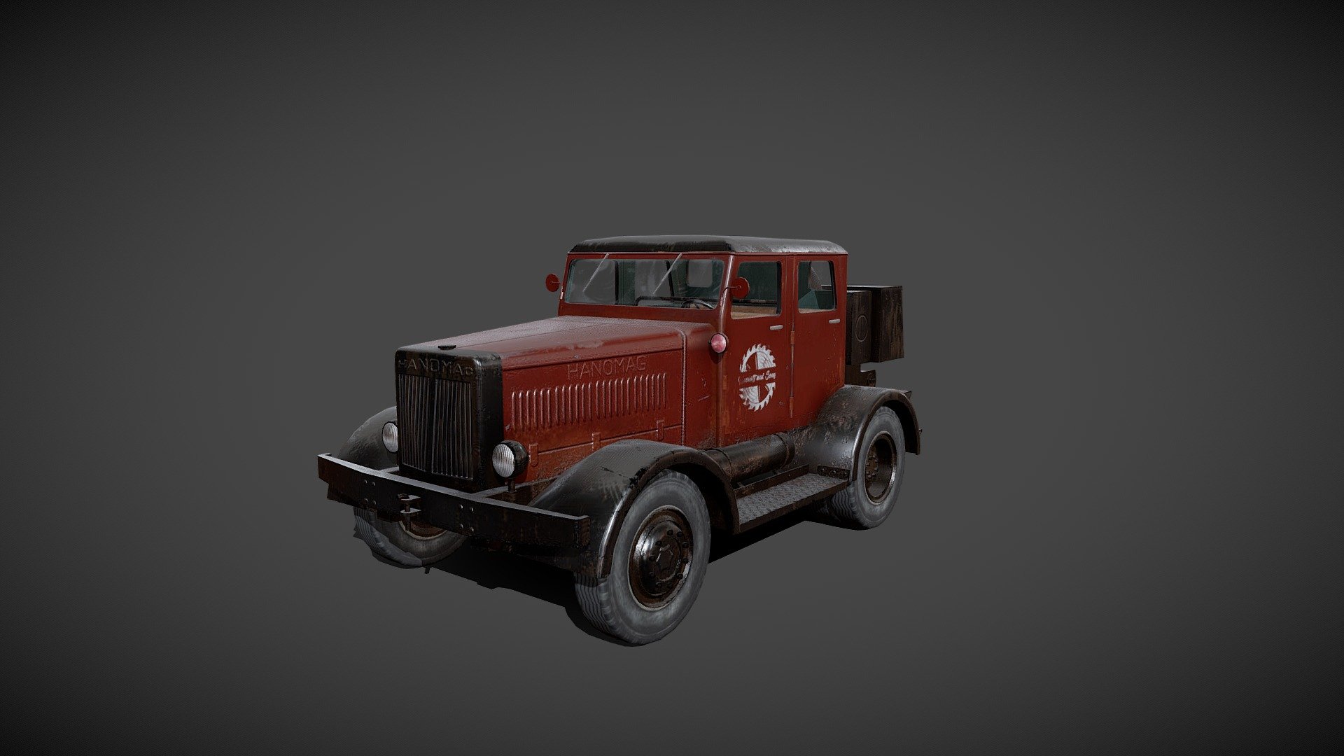 模型 車 Mini Art Studio Hanomag SS100 Hanomag SS 100 German Heavy Tractor - 3D model by