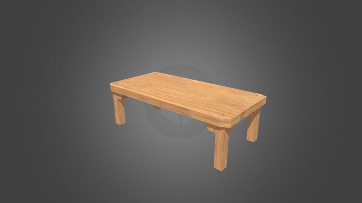 Lowpoly Table 3D Model