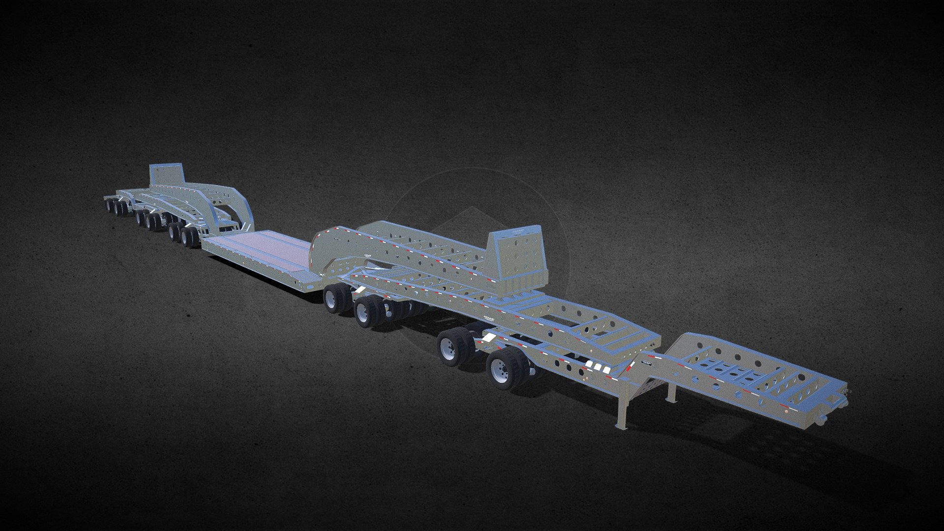 Cozad 110t heavy haul trailer - 3D model by bansheewoj [ea18013 ...