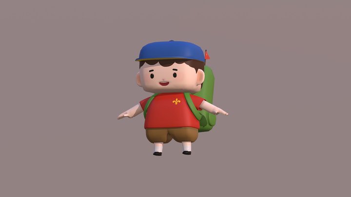 scout boy 3D Model
