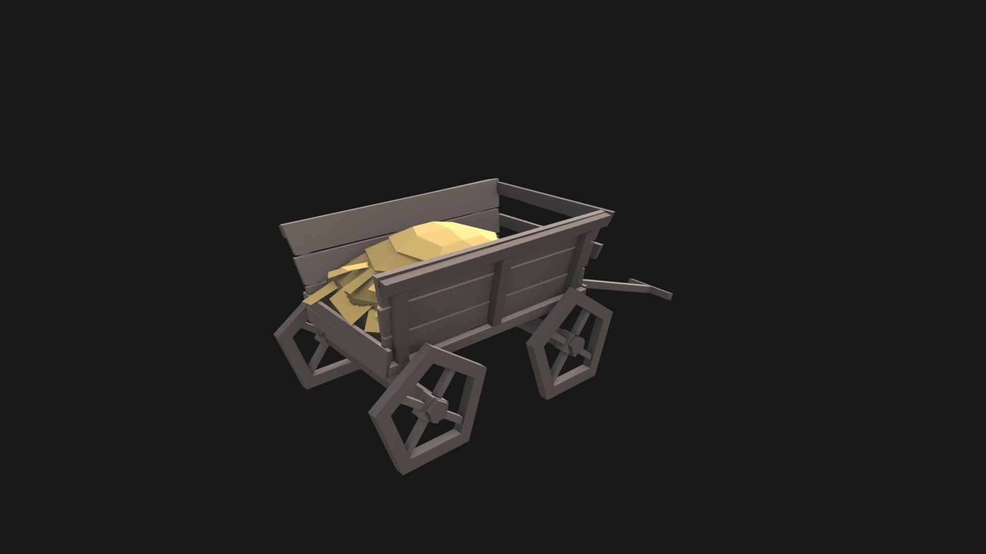 Hay Wagon - Download Free 3D model by marti3D [ea192b2] - Sketchfab