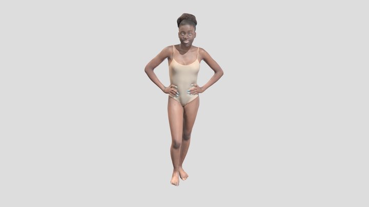 free-download-sexy-woman-in-bodysuit-posing-233 3D Model