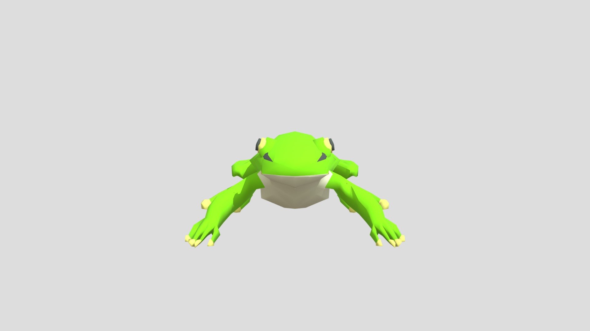 Frog from Poly by Google — Sketchfab embed 3D viewer
