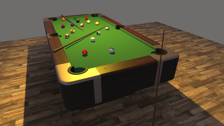 Pool Table 3D Model