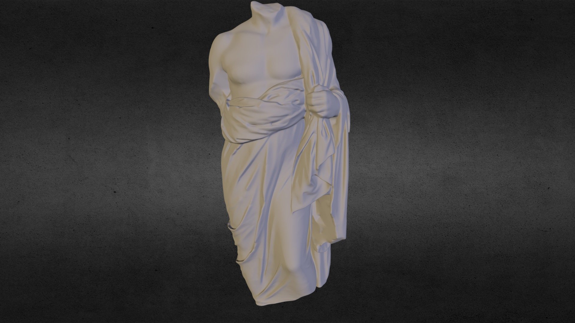 Draped Male Torso from Velanideza - 3D model by kristofkovacs [ea1c296 ...