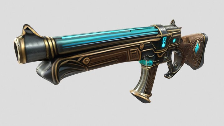 Steampunk-[X]-Semi_Automatic_Rifle-II