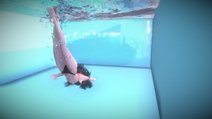 Swimming 3D Model