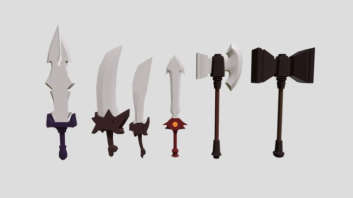 Weapons 3D Model