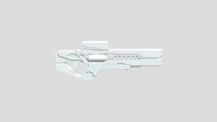 RAIL GUN 3D Model