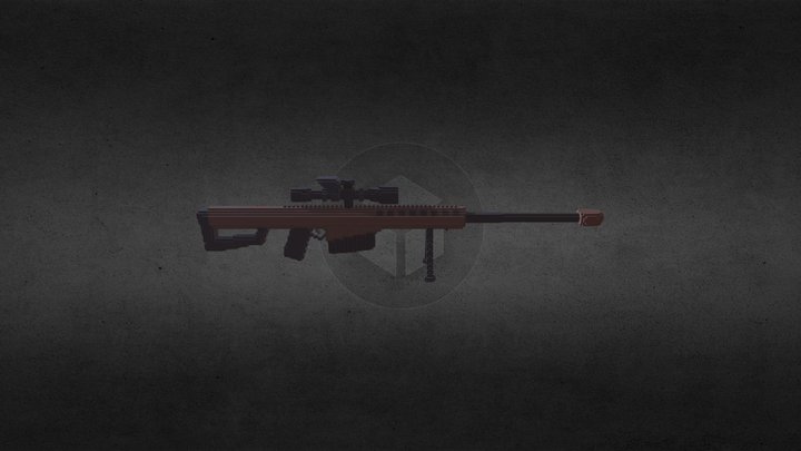 Barrett M82A1 3D Model