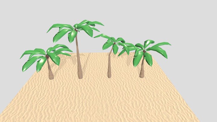 Palm trees 3D Model