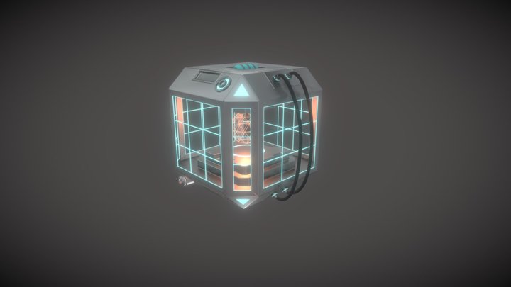 Hazardous Material Container 3D Model