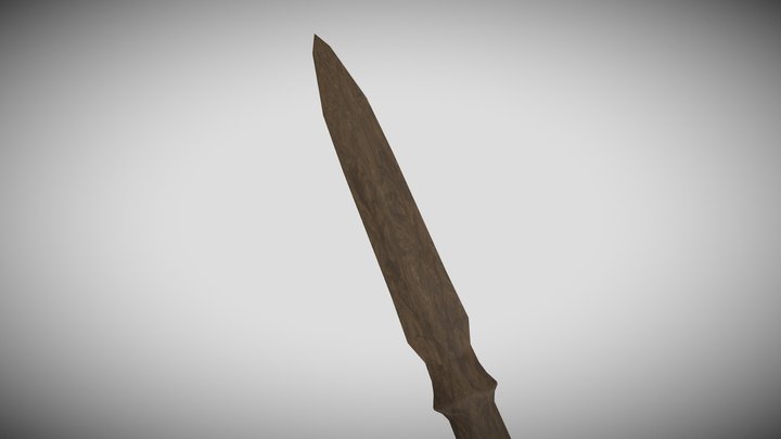 Rustic Letter Opener 3D Model