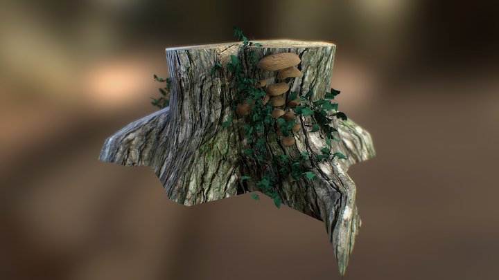 Tree stump 3D Model