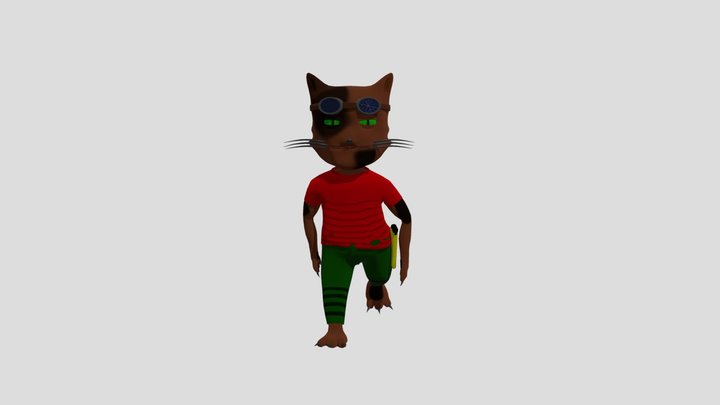 Cat Charakter 3D Model