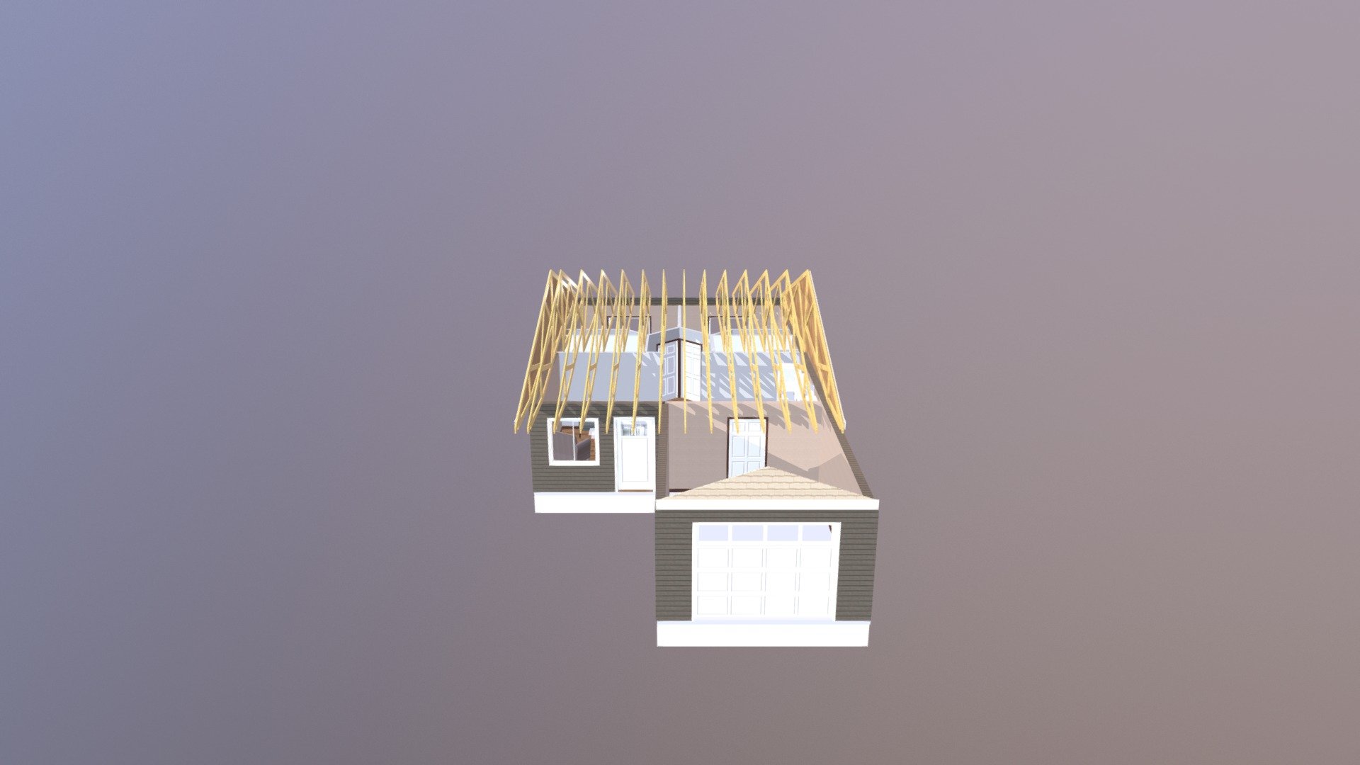 Canton Housing-ceiling off- Trusses on