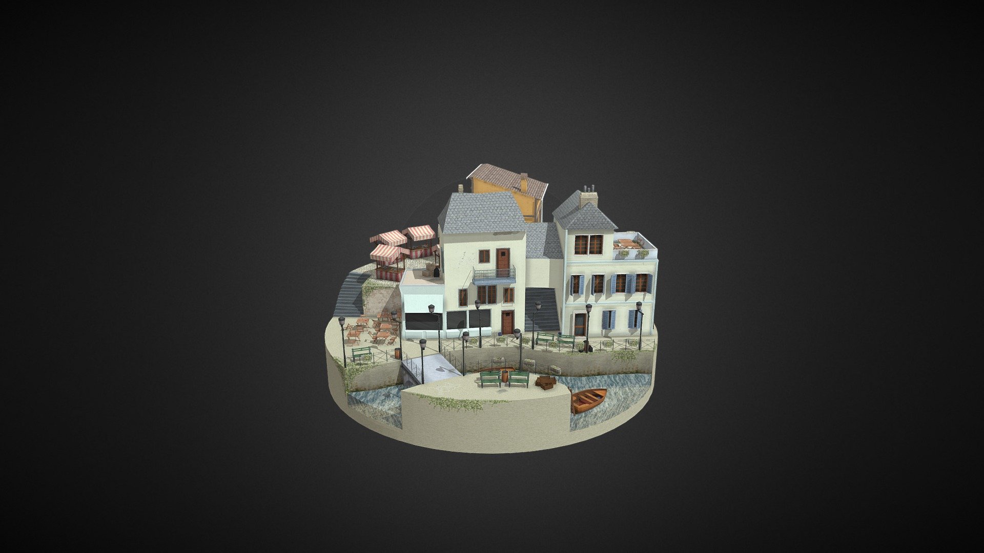 Annecy (France) City Scene