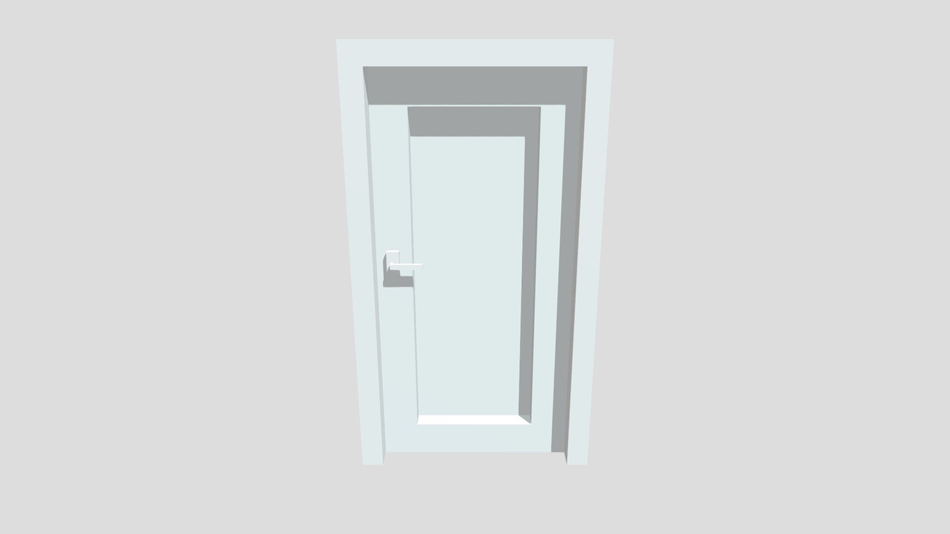 Low poly simple door