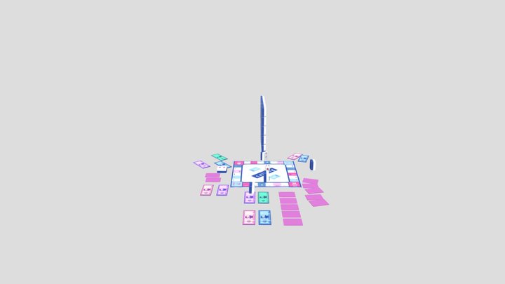 UV桌遊 3D Model