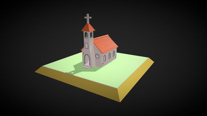 medieval church 3D Model