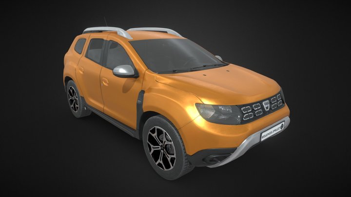 Dacia Duster Low Poly 3D Model