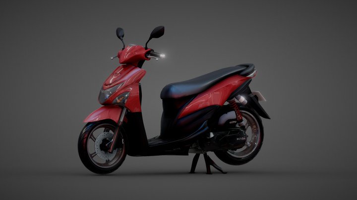 Honda Beat Pop eSP 3D Model