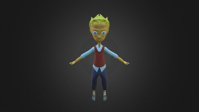 Personatge Smooth & unwrapp 3D Model