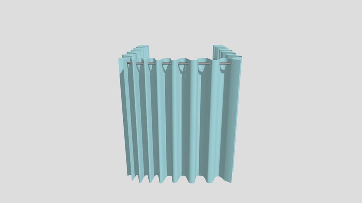 Curtain_kp_closed 3D Model