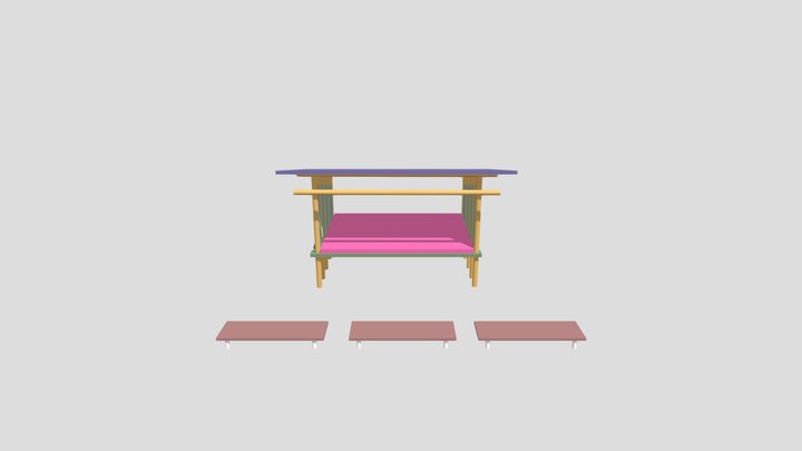 Wayang Kulit Stage 3D Model