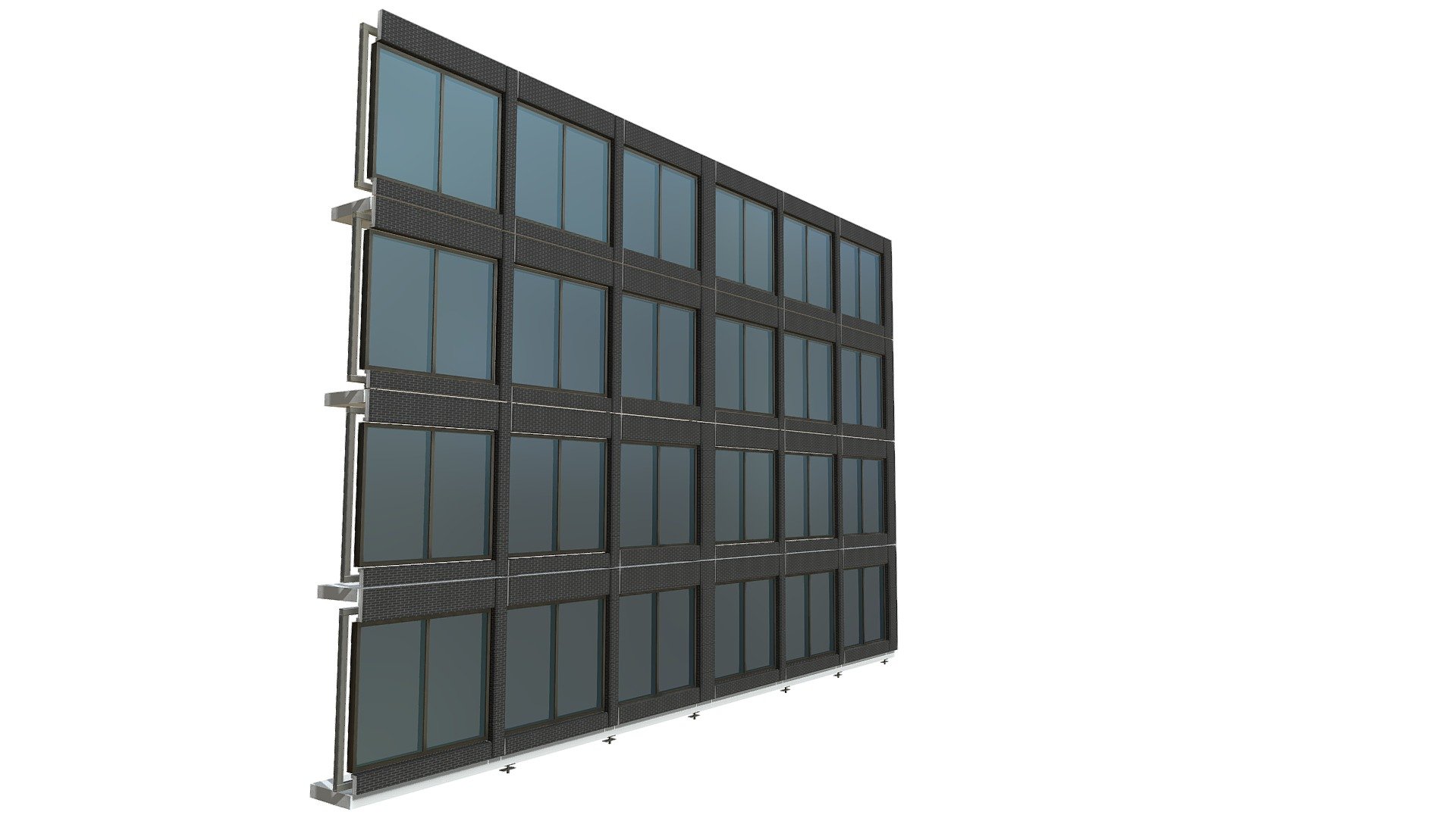 INF 75 Returns Black Brick Facade - 3D model by CLARK PACIFIC ...