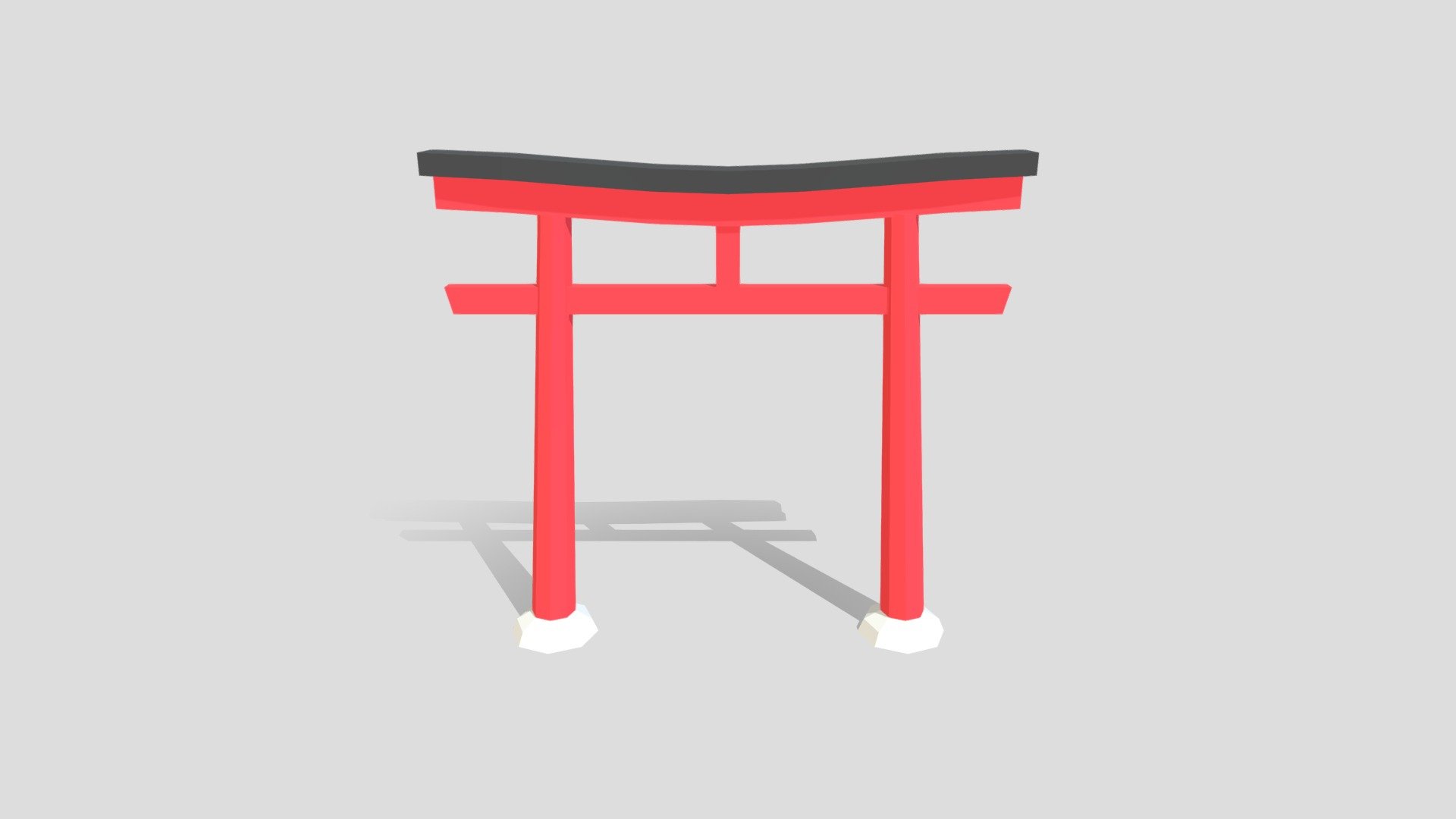 Low poly Torii gate