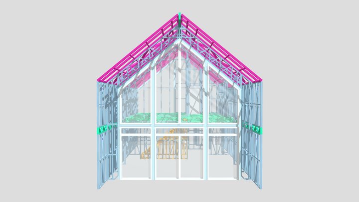 Tyni Cabin Frame Design 3D Model