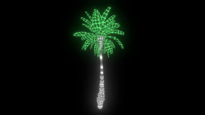 UXR.zone LOFI Palm Tree 3D Model