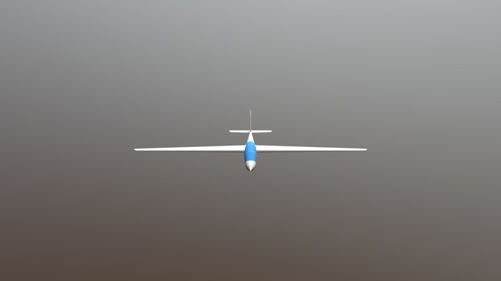 Low poly plane - Fox 3D Model