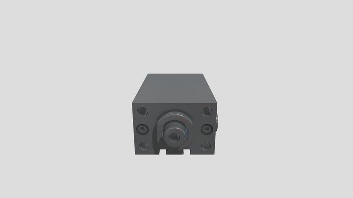 Hydraulic Cylinder - Oil Ports A – Modèle 3D gratuit STL