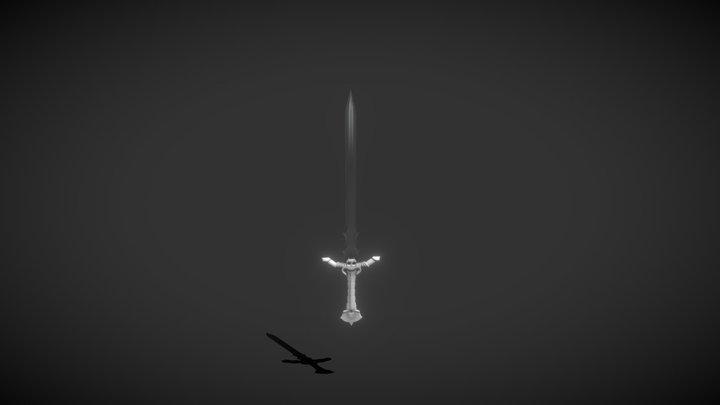 Fantasy Skull Sword 3D Model
