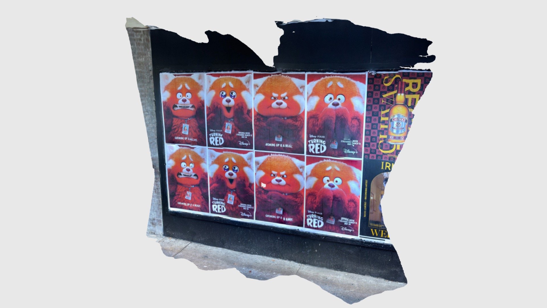 Turning Red Posters On Wall