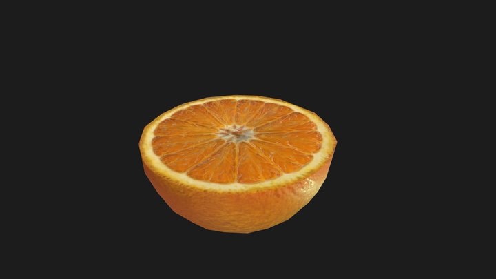 Orange Low-poly – Free 3D Model STL