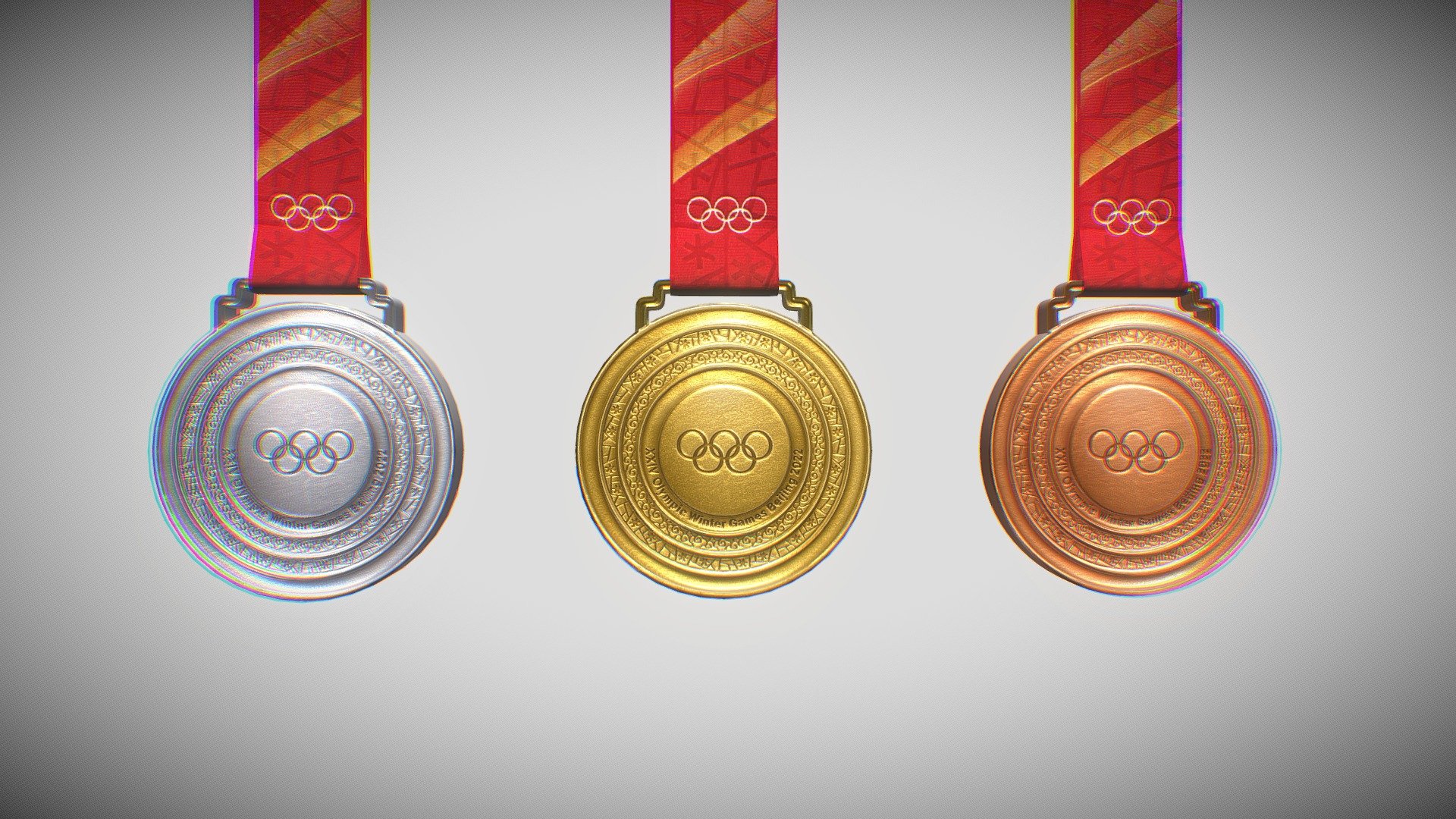 The 2022 Beijing Olympics medal Olympic medal - Buy Royalty Free 3D ...