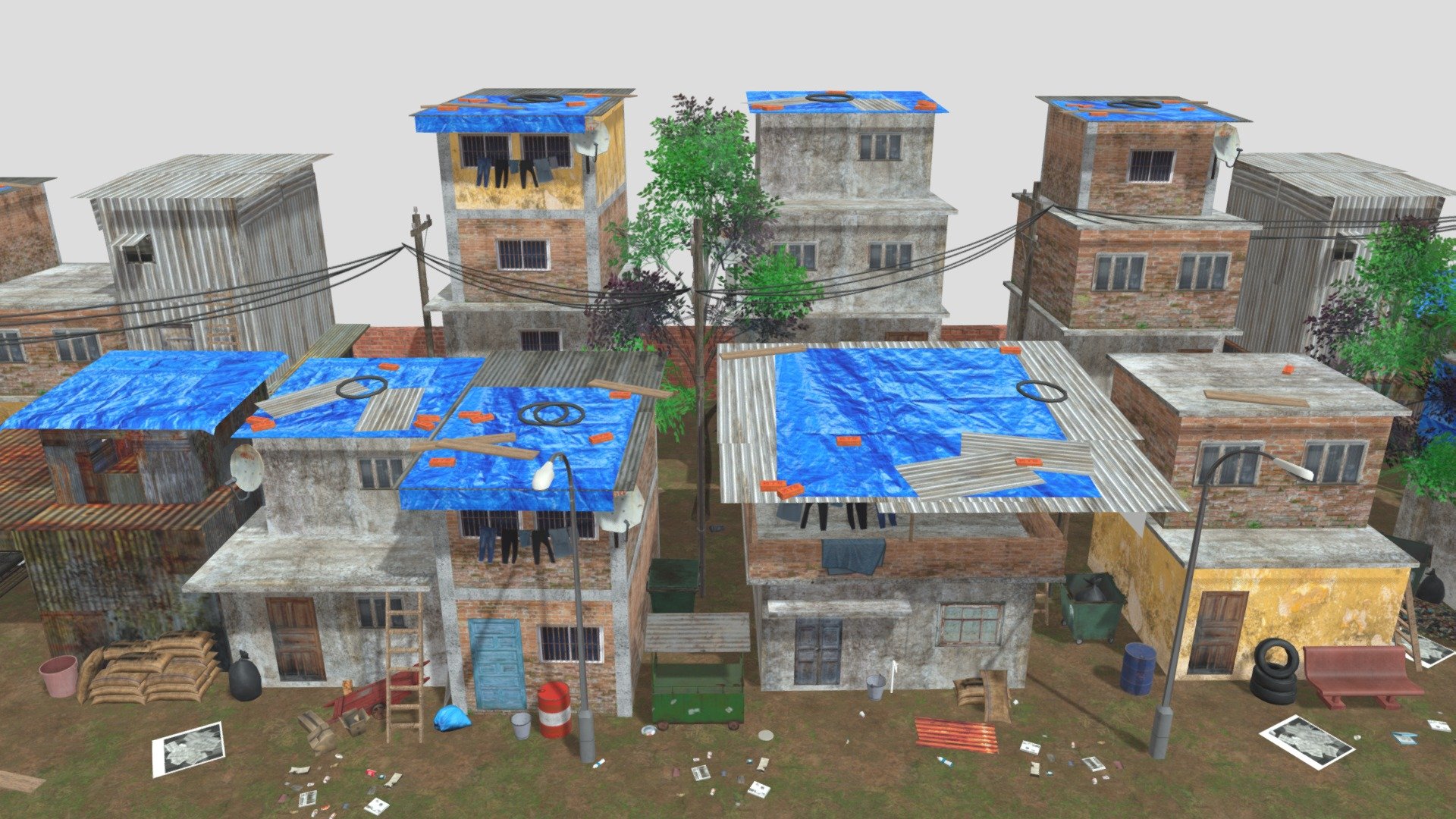 Slum_Mumbai_7 - 3D model by convrseai [ea30a44] - Sketchfab