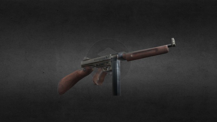Tommy gun 3D Model