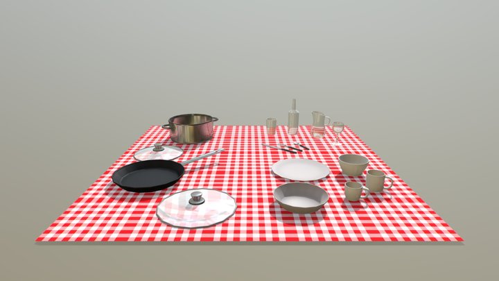 Kitchen - set 3D Model