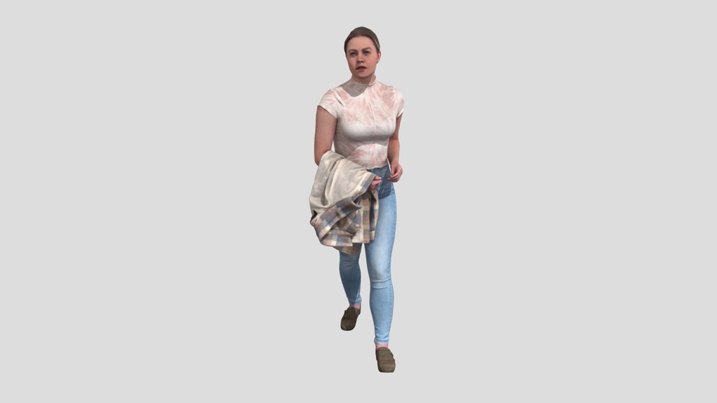 Stride In Style Young Woman Walking