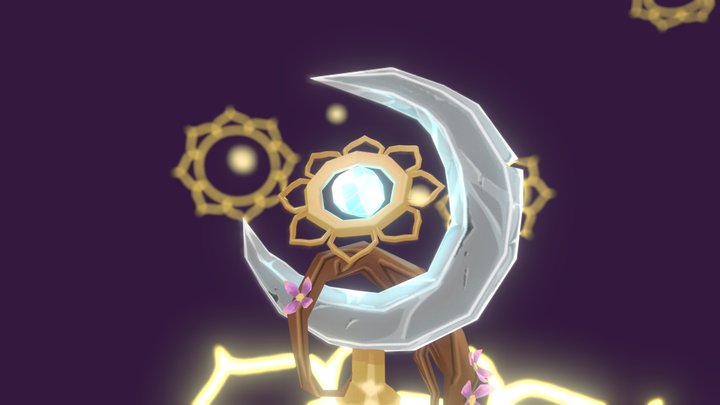 पद्म राजदंड - Padma's Sceptre (DAE game art) 3D Model