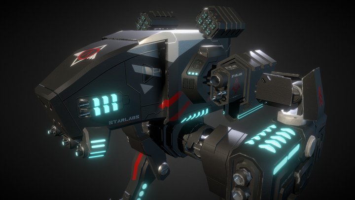 Assault Mech 3D Model