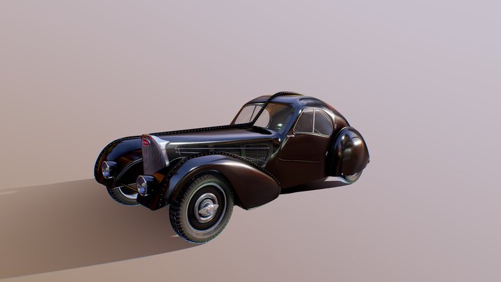 Bugatti Atlantic 57 SC 3D Model