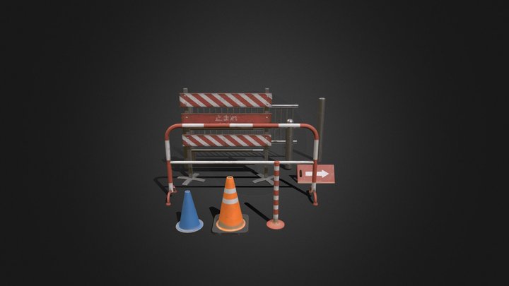 Road props 3D Model