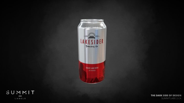 Lakesider - Clear Shrink Sleeve 473ml 3D Model
