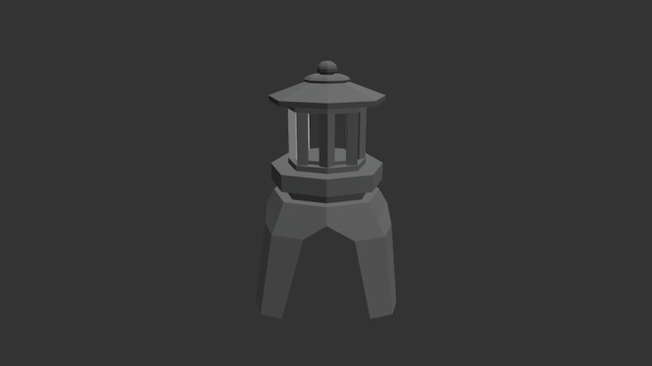 Medieval Fantasy_Stonelantern 3D Model